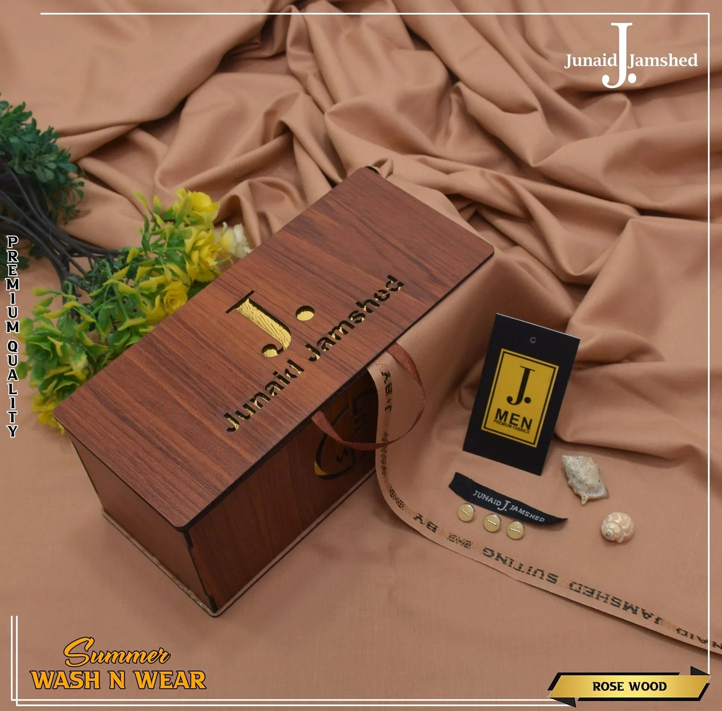 J. PREMIUM QUAILTY WASH N WEAR   (  ROSE WOOD  )