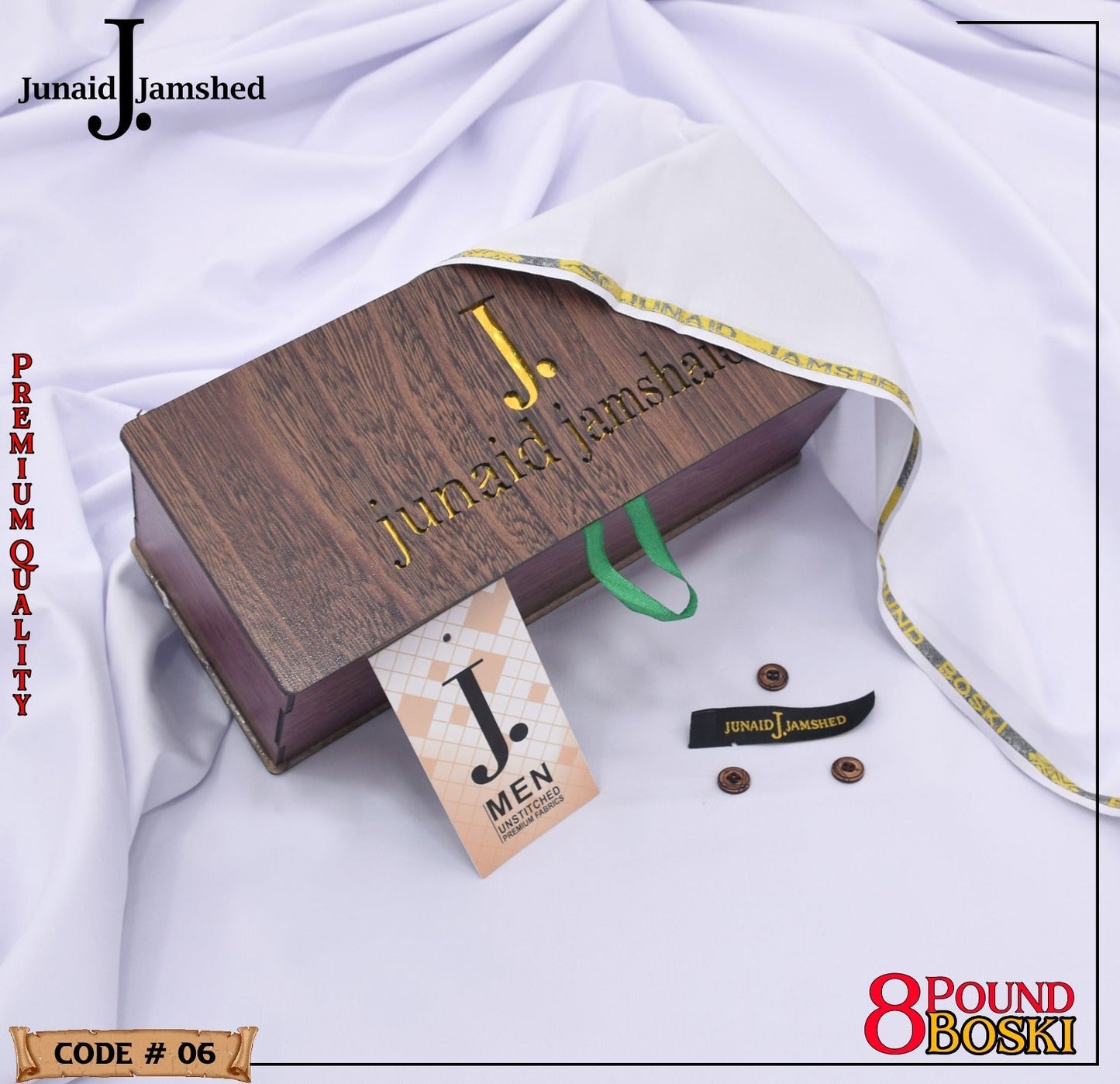 J. PREMIUM QUAILTY WASH N WEAR   (  WHITE  )