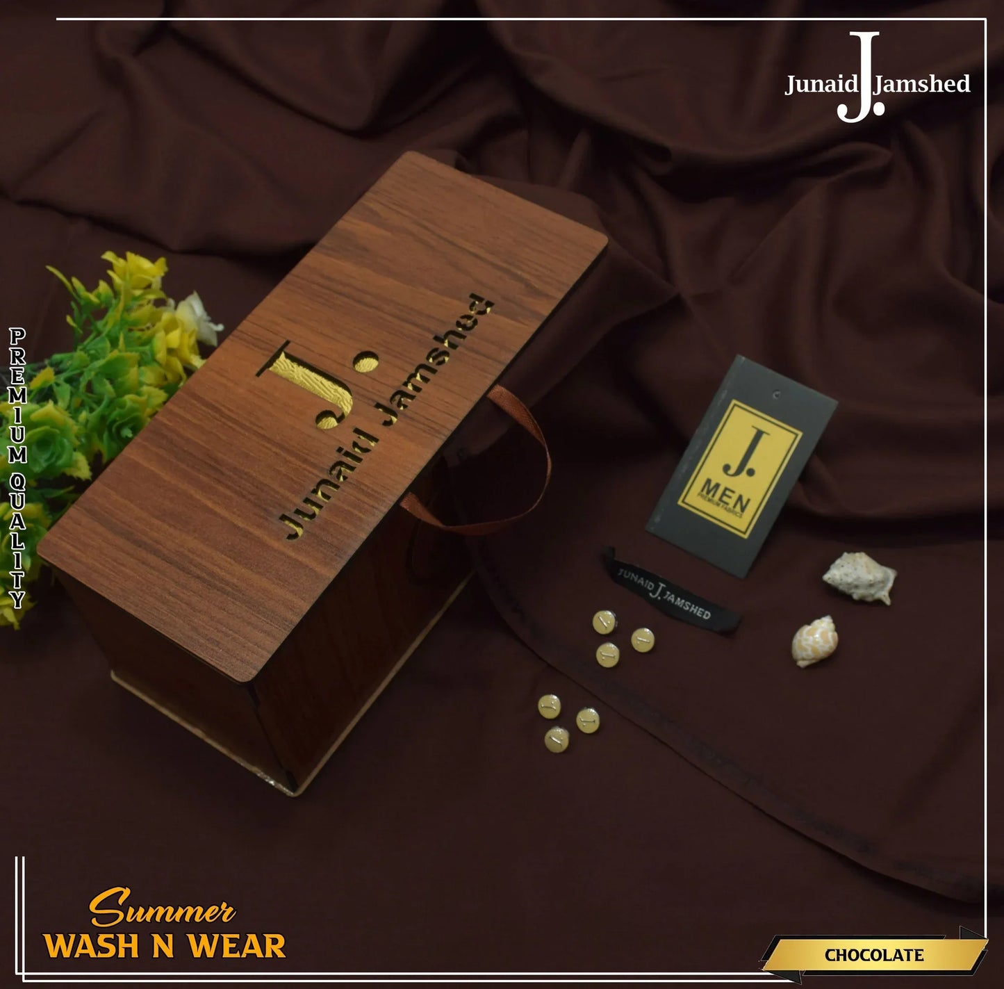 J. PREMIUM QUAILTY WASH N WEAR   ( CHOCOLATE )
