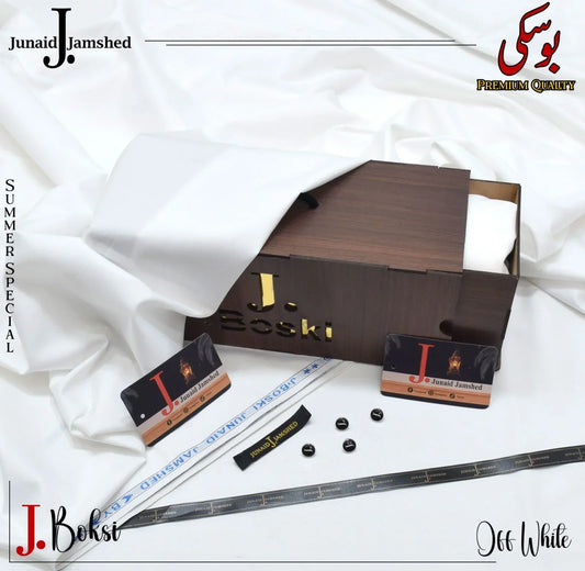 J. JUNAID JAMSHED 6 POUND BOSKY  (  OFF WHITE  )