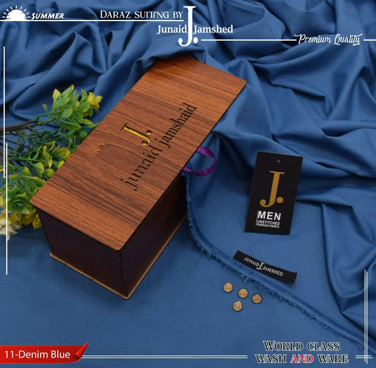 J. PREMIUM QUAILTY WASH N WEAR  (  DENIM BLUE  )