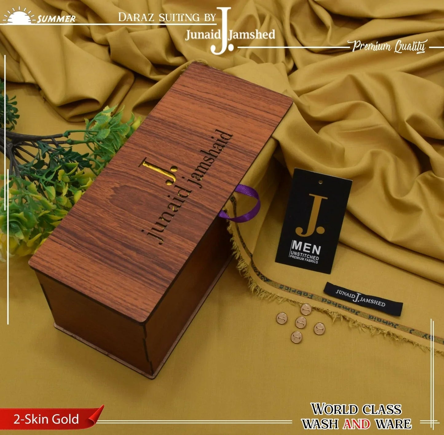 J. PREMIUM QUAILTY WASH N WEAR   (  SKIN GOLD  )